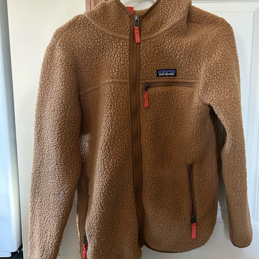 Patagonia womens Tan Fleece Jacket